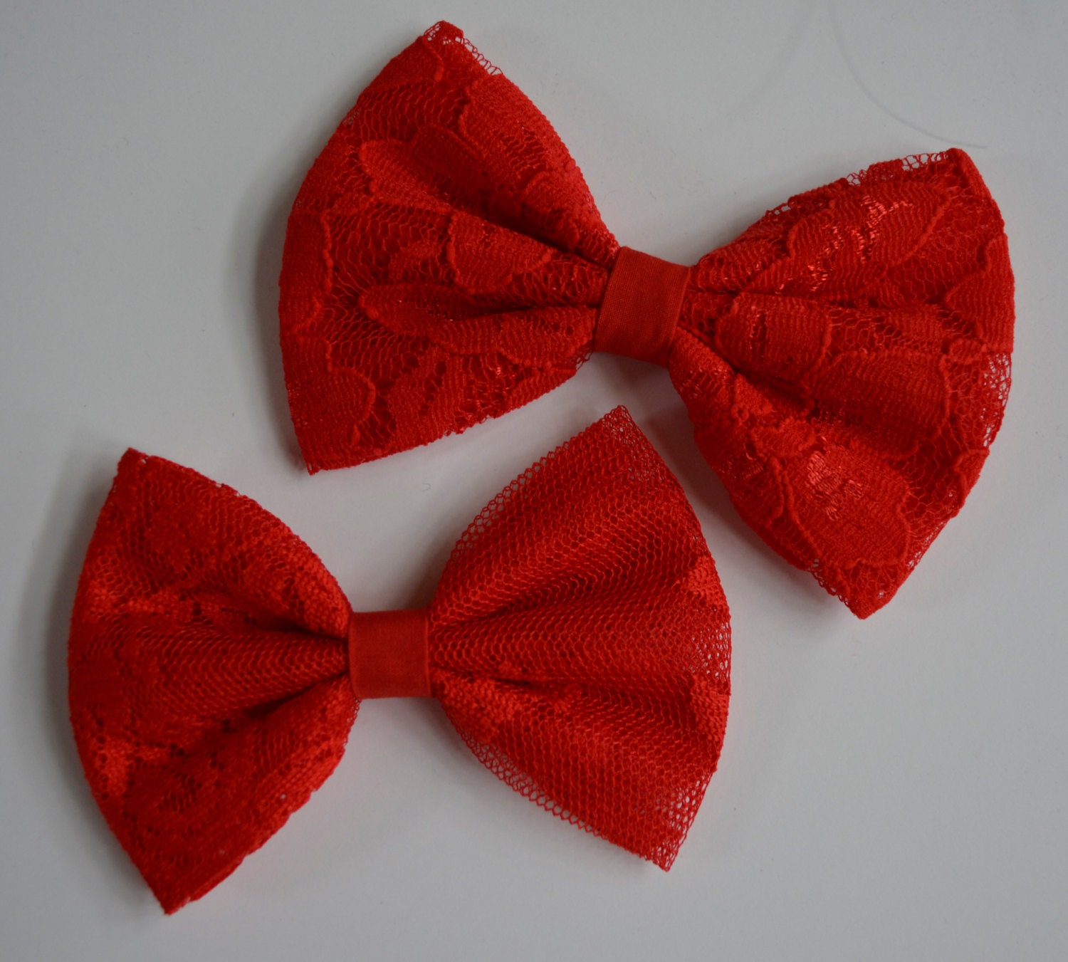 Download Hair Bow Red Lace Hair Bow hair bowsred by ClipaBowBoutique