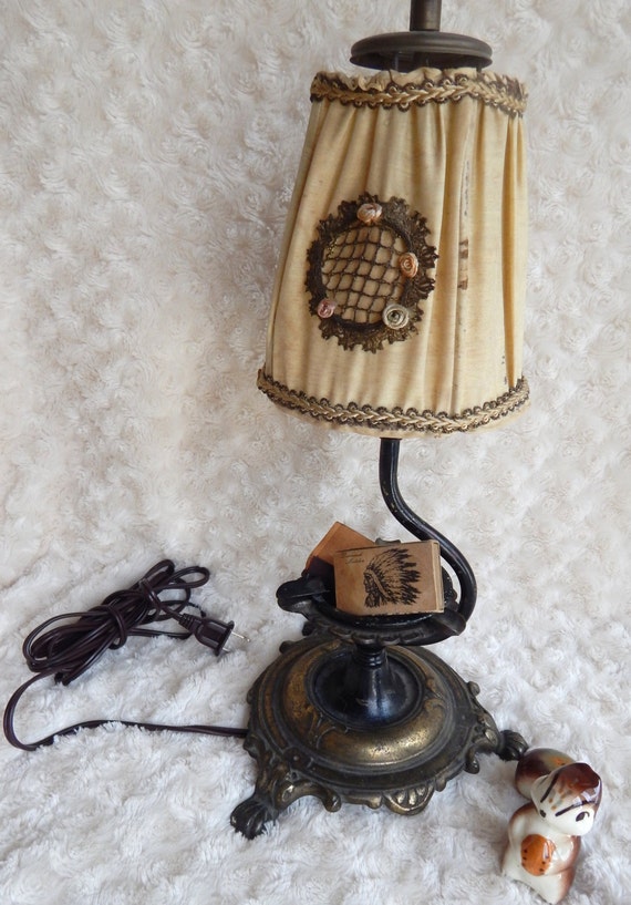Lamp Vintage Lamp Vintage Ashtray Lamp by SunsetblondieDesigns