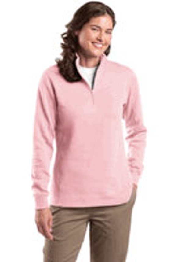 Ladies 1/4 zip Monogrammed Pullovers