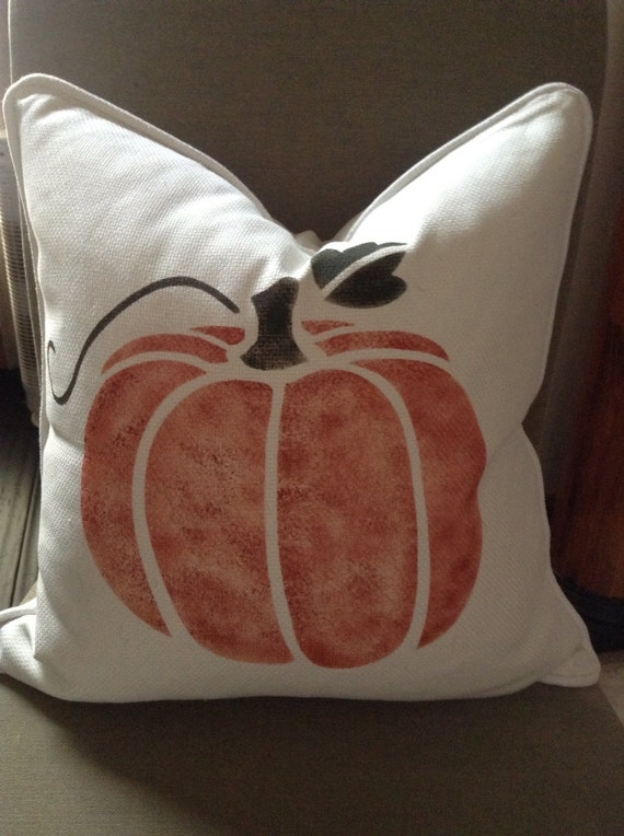 Fall PUMPKIN pillow cover. 18 x 18 Pottery Barn case