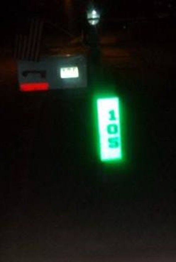 Items similar to Sale item Emergency Reflective Blue 911 Address Aluminum mailbox post sign on Etsy