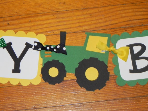 Tractor Birthday Banner John Deere Birthday Banner