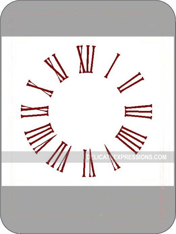 Large Wall Clock Decal Kit with working by StoneCreekWallDecals