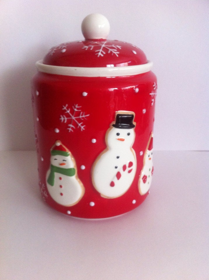 vintage christmas cookie jar by lorenovedades on etsy vintage christmas cookie jar by lorenovedades on etsy