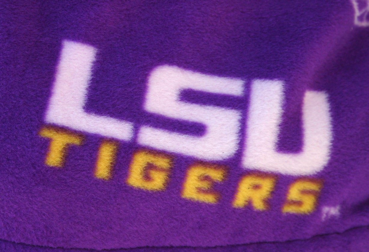 ready to ship purple blackand yellow LSU Tigers football and