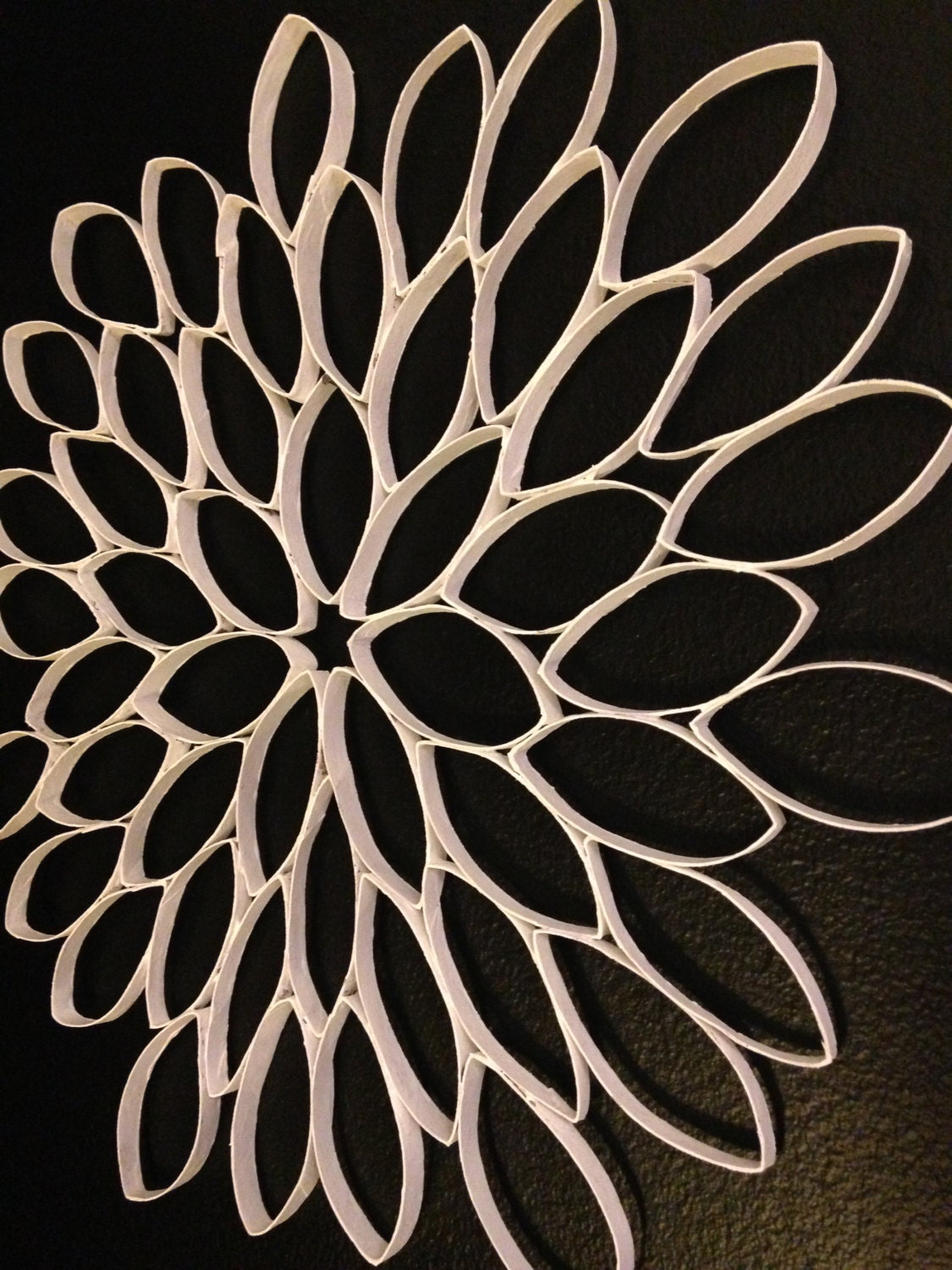 Paper Flower Wall Hanging White