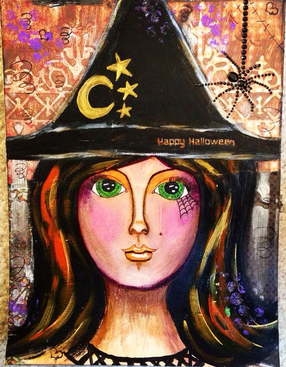 Items similar to Halloween Blank Note Cards/Party Invites, 5 pk, 4x6