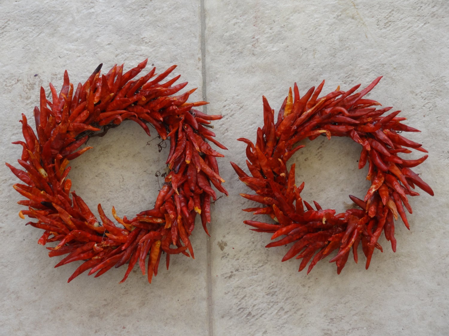 Red Hot Chili Pepper Wreath Dried Chili Pepper Wreath