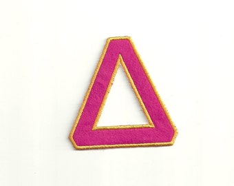 Greek Letter Patch, any color combo or letter, Small Custom Made!