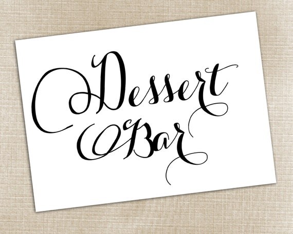 Dessert Bar Sign Printable
