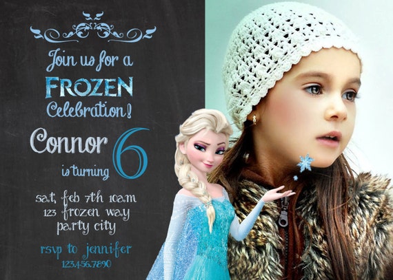 Items similar to Frozen birthday invitation - Disney's Frozen - Disney ...