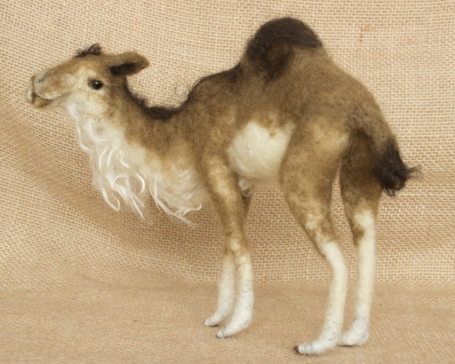 Ameenah the Arabian Camel Needle felted animal sculpture