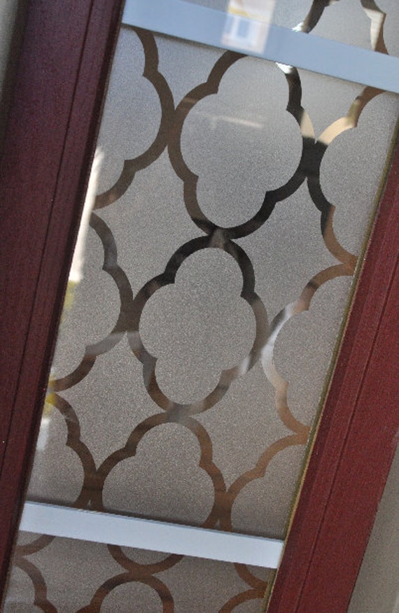 Frosted Glass Skinny Window Vinyl Decal TEMP