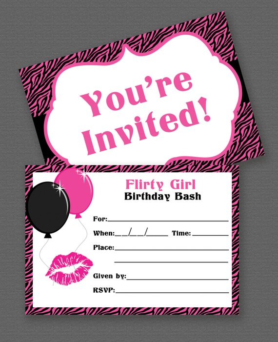 Teenage Girl Invitations 2