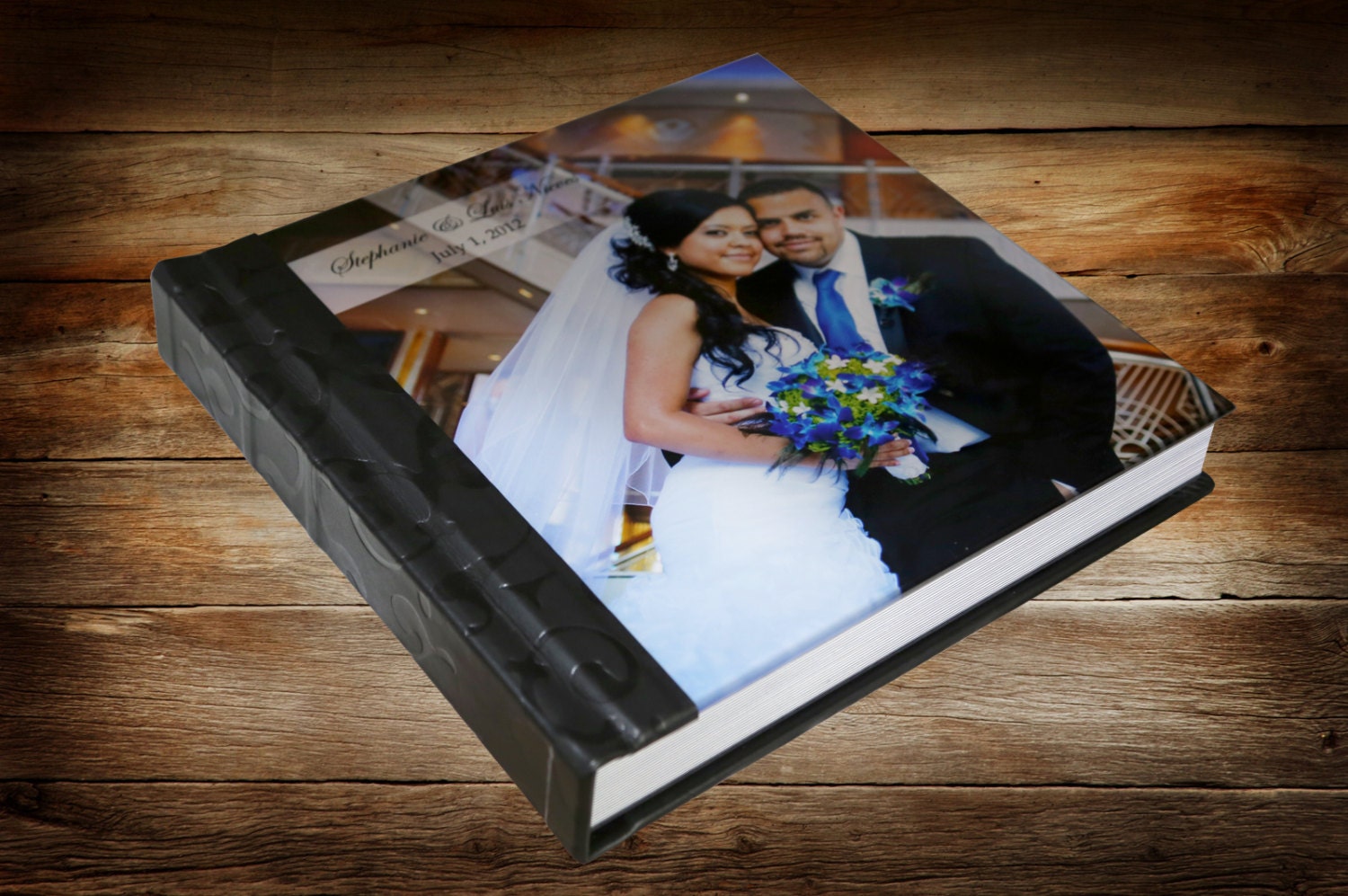 Wedding Album Acrylic Custom Album 10 x 10 with Excotic