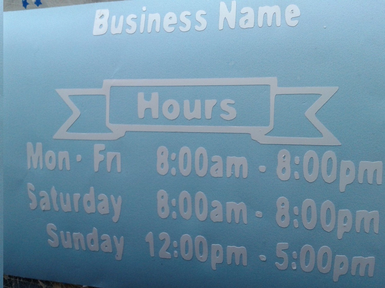 Store Front Lettering/Store Front Window Decals/Business Store Front