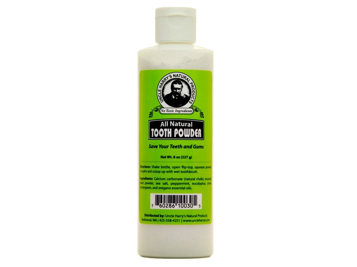 Uncle Harry's Natural Tooth Powder 8 oz