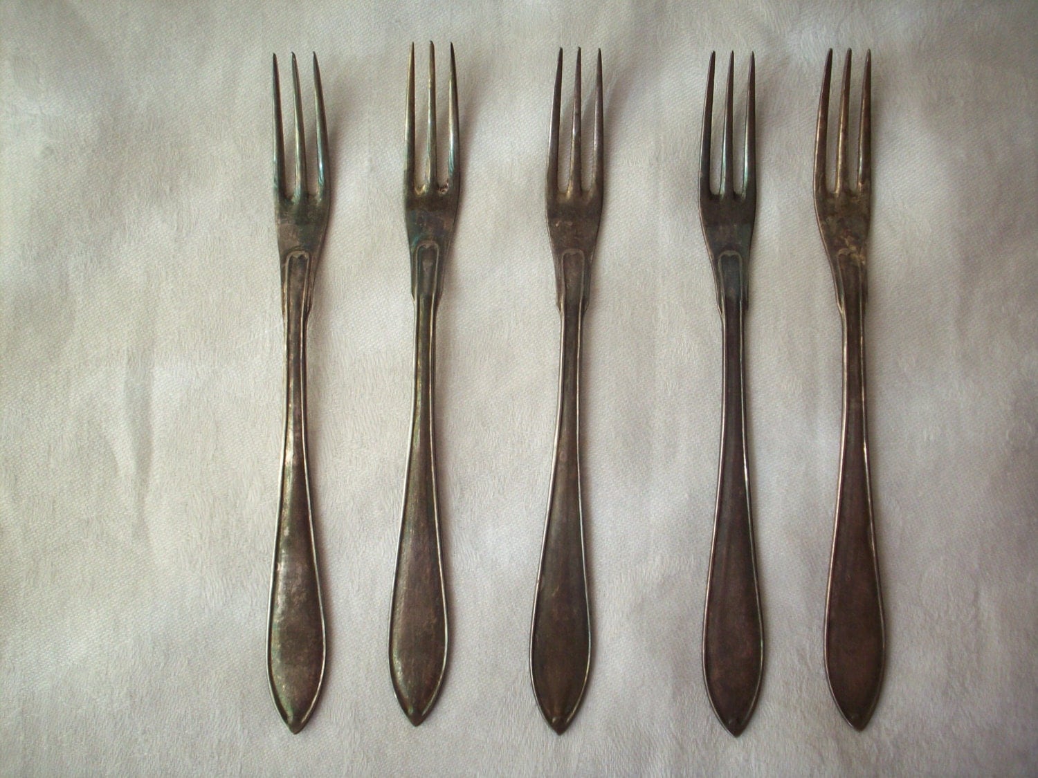 Vintage Silver Plated Cocktail Forks, EXTRA ima N.S. ALP Haute Juice
