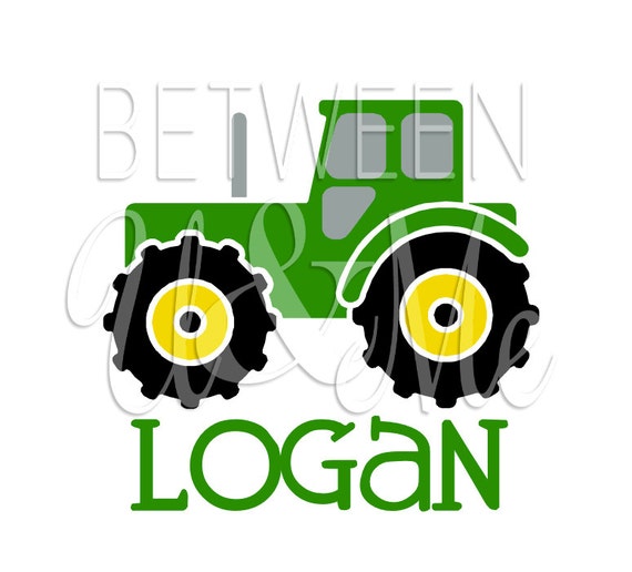 Download Personalized Tractor Truck Farm Farmer Green Birthday ...