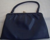 SALE Vintage 'My Lady Model' 1960S Navy handbag