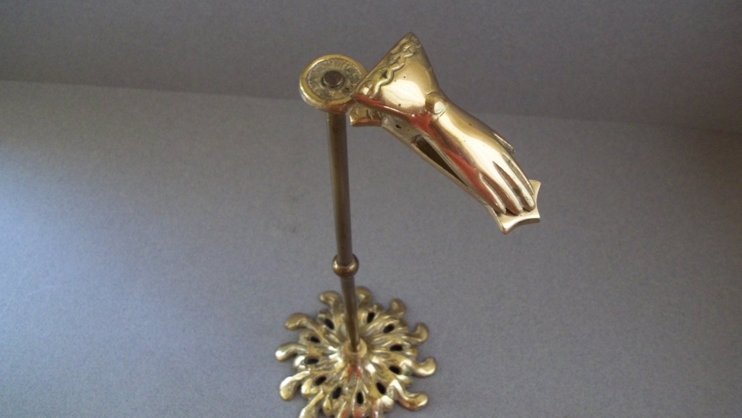 1930s Brass Holder Solid Brass Tea Towel Holder Vanity