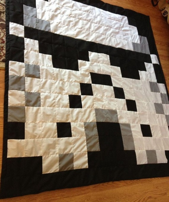 Items similar to Star Wars Stormtrooper Pixel Geek Quilt Blanket Handmade Gift on Etsy
