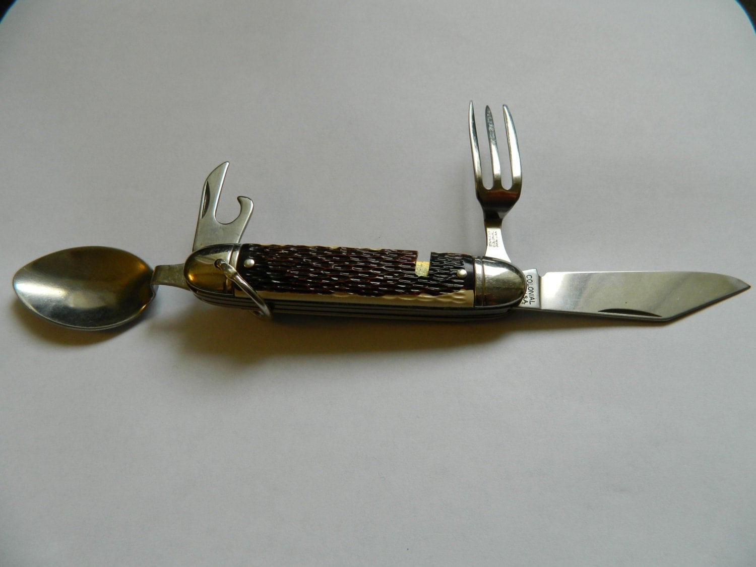 Vintage Colonial USA Hobo Camping Knife Set