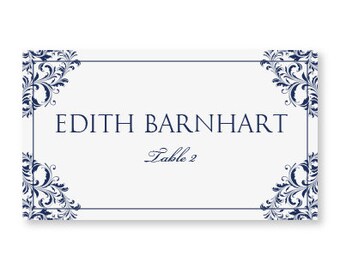 Escort FLAT Card Template Download Instantly by KarmaKWeddings