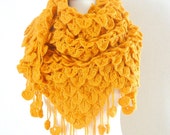 Mustard shawl / Mustard yellow crochet shawl Yellow mohair shawl Mustard shawl / Mustard yellow crochet shawl Yellow mohair shawl