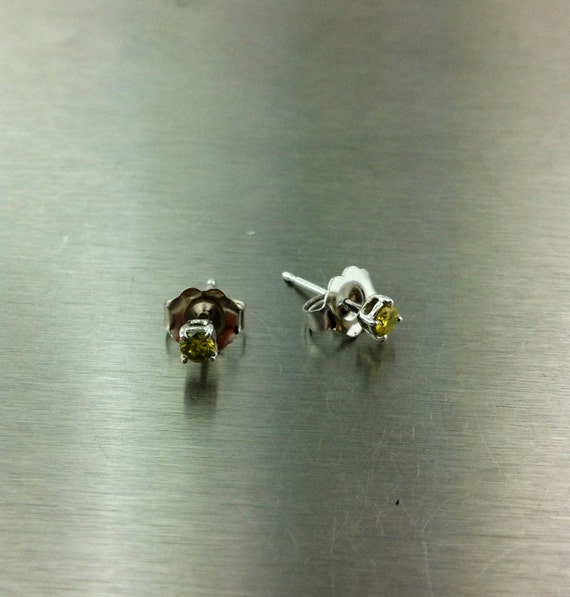 5.5mm WHITE GOLD Stud Earrings Small Jade Green cz Gems Plum UK Silver GF BOXD
