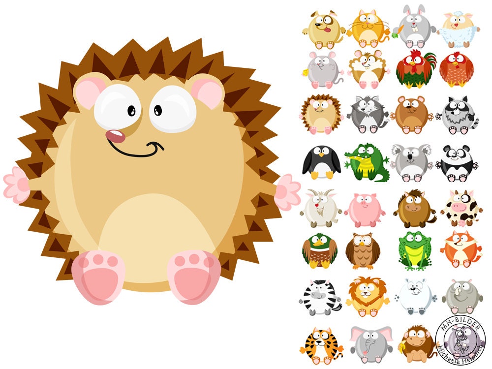 Wall decal 2 Circle animals choice from 32 circle