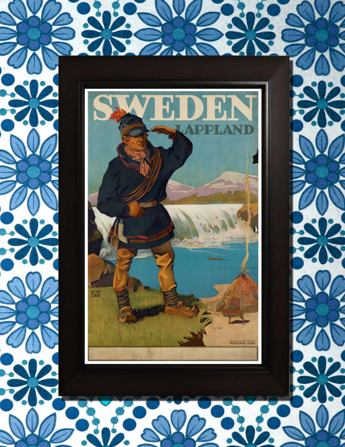 Sweden Travel Poster 3 sizes available one low price.