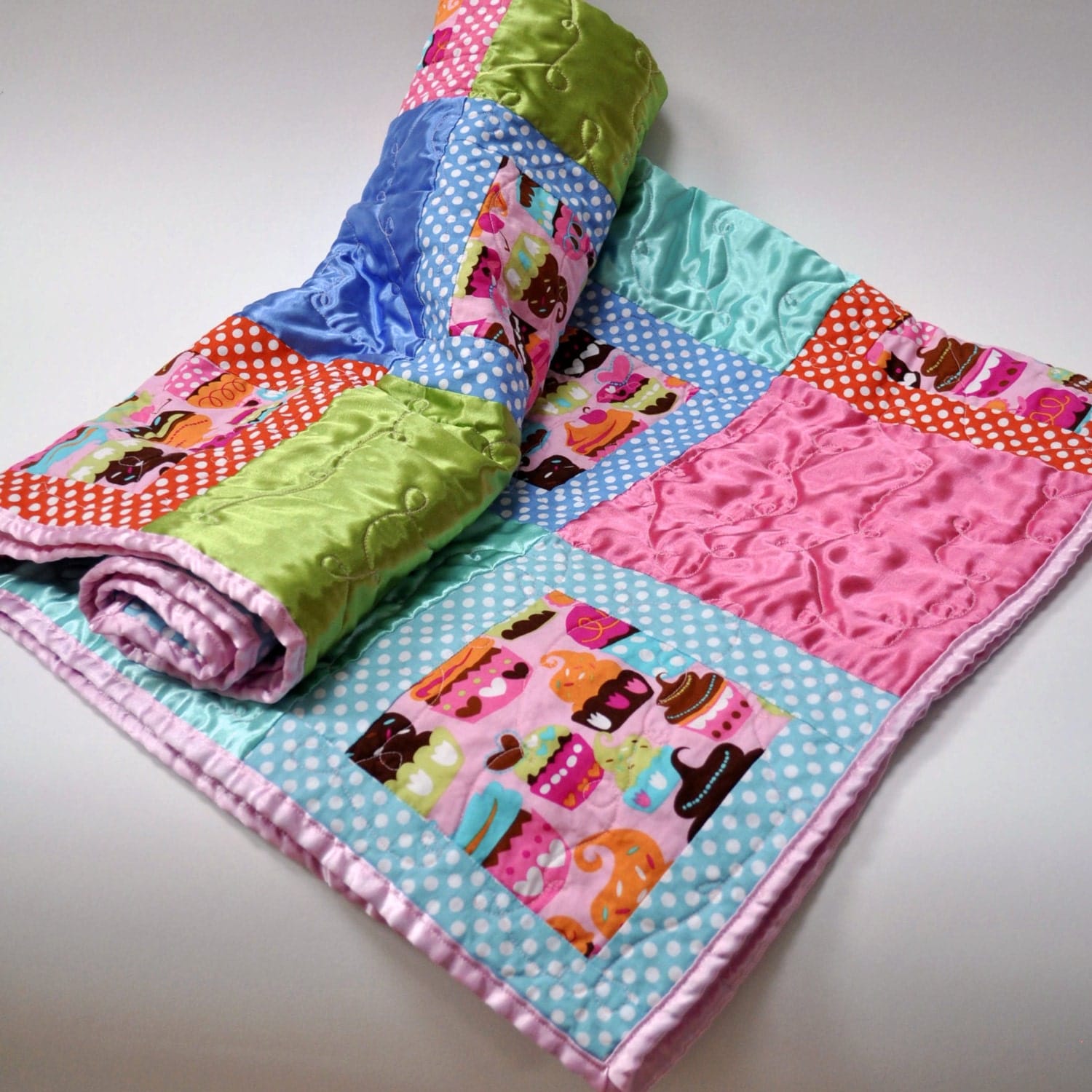 Cupcake Quilt Cupcake Blanket Cupcake Bedding Cupcake Baby