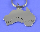 Australia Keychain - Best Friend Gift - Couples Gift - Long Distance Love Il_170x135