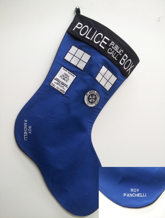 Police Box Holiday Stocking