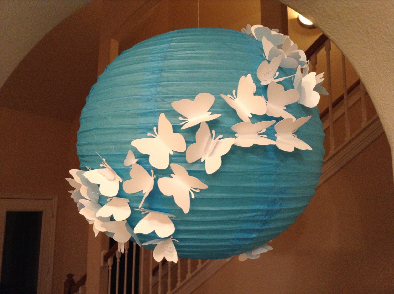 14 Blue Skies paper lantern butterfly birthday party