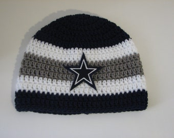 Crochet Dallas Cowboys Inspired/Hat/Beanie/Sports/Newborn, Baby ...