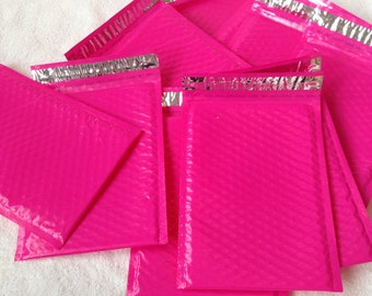 10 6x9 Pink Bubble Mailer Size 0 - Self Adhesive Mailer - Packaging Supplies - Protective Mailers