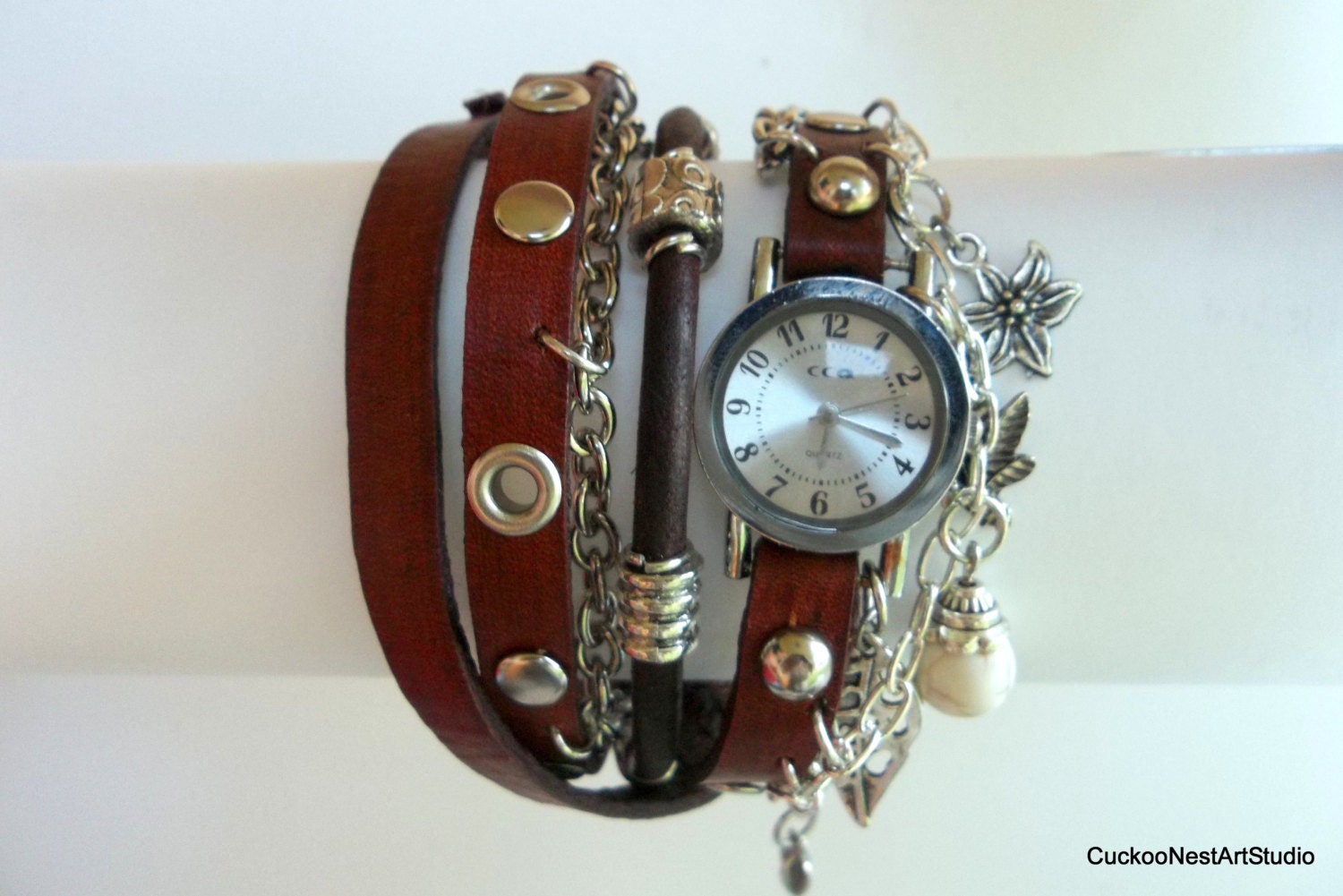 Wrap Watch Cord Bracelet Bracelet Watch Womens Wristwatch