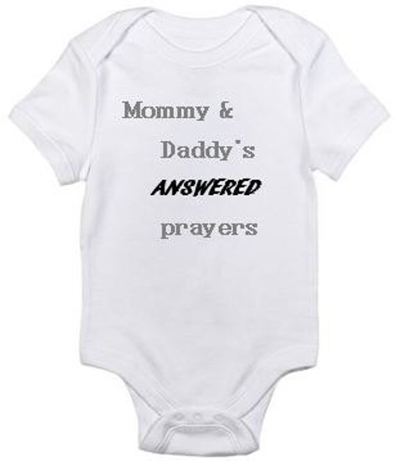 mommy and daddy's miracle outfit