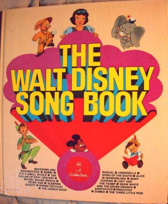 1979 The Walt Disney Songbook Big Golden Book by BasketCaseBooks