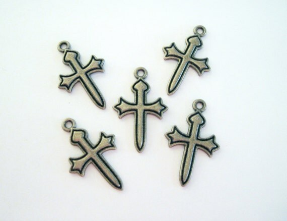 Supplies cross 2 pack charms   Bronze Pack Pendants a Unisex Charms Cross  Bulk in