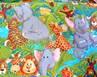 Popular items for zoo animal fabric on Etsy