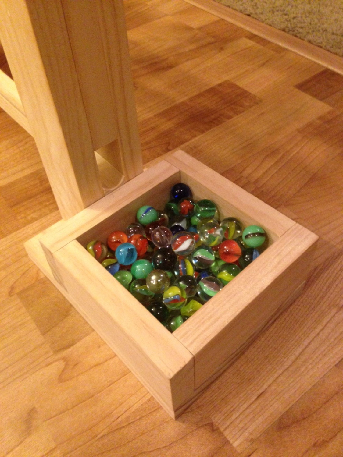 Handmade Wooden Marble Run