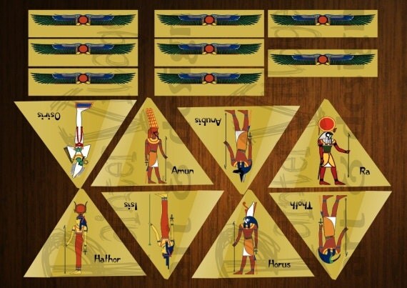 printable bookmark instant download ancient egypt gods and