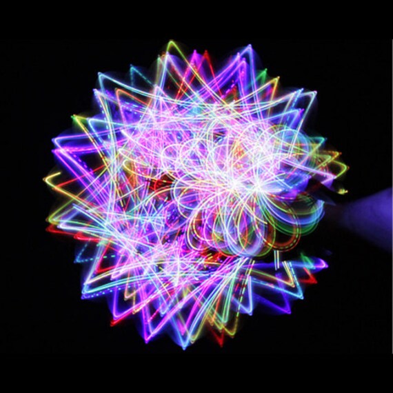 Rainbow 4 Light LED Orbit Orbital Rave Light Toy by OrbitLightShow