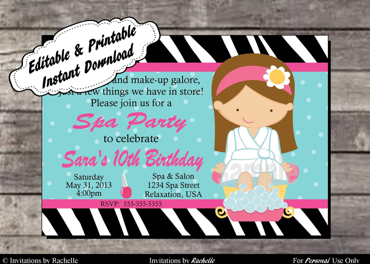 Dr Seuss Party Invitations | Birthday Party | Template