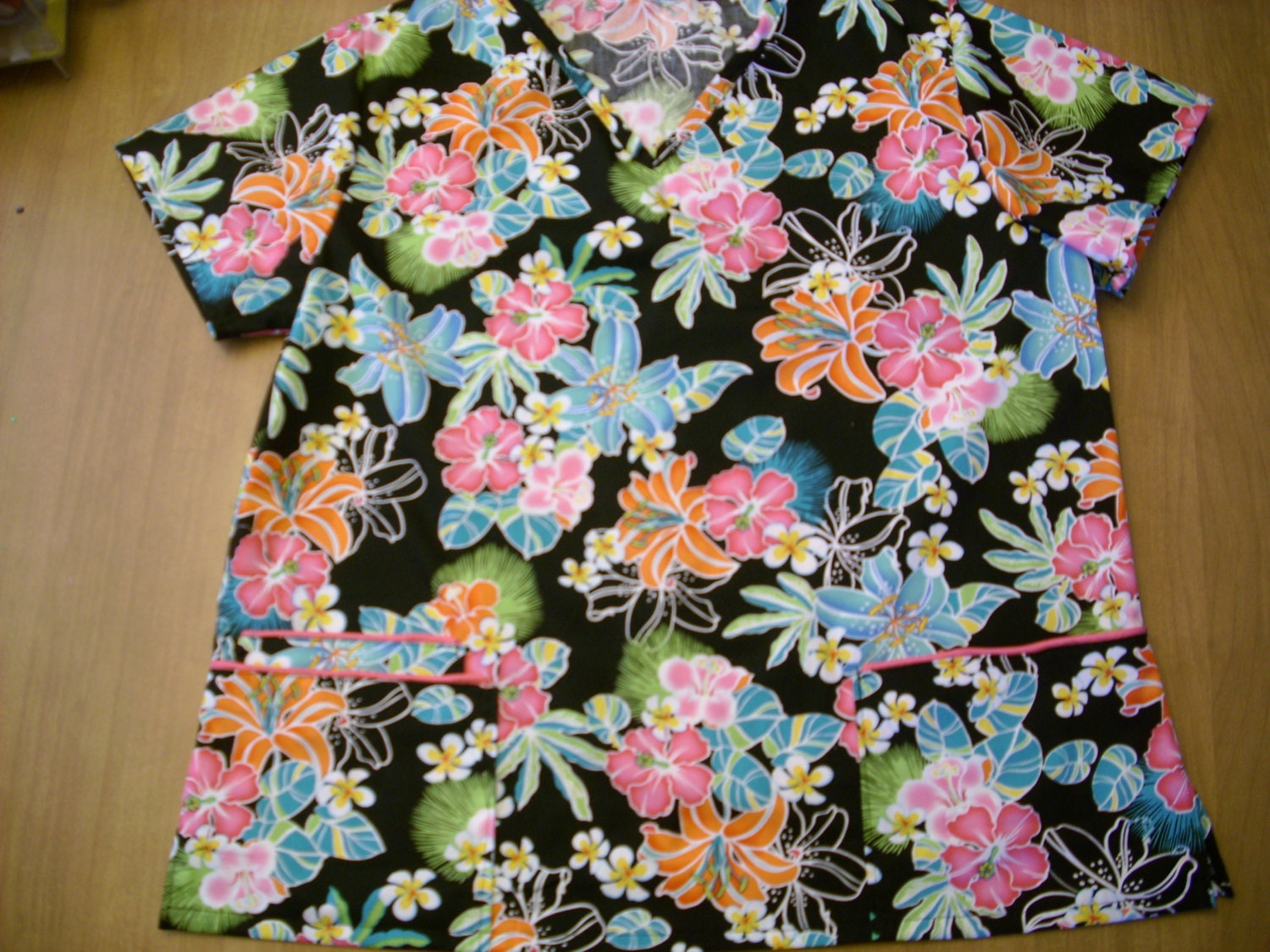 tropical scrub tops