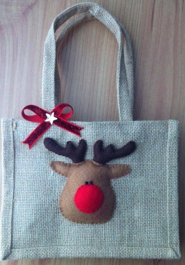 Christmas Jute Bag