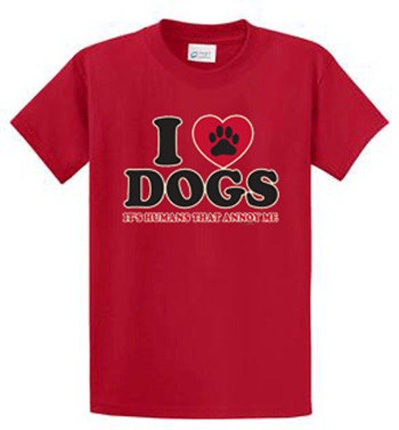 I Love Dogs Short Sleeve TShirt